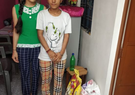 Ration Provided To Two Minor Sisters